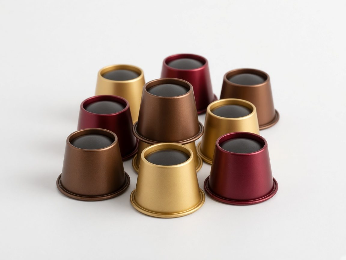 Capsules de café colorées sans marque