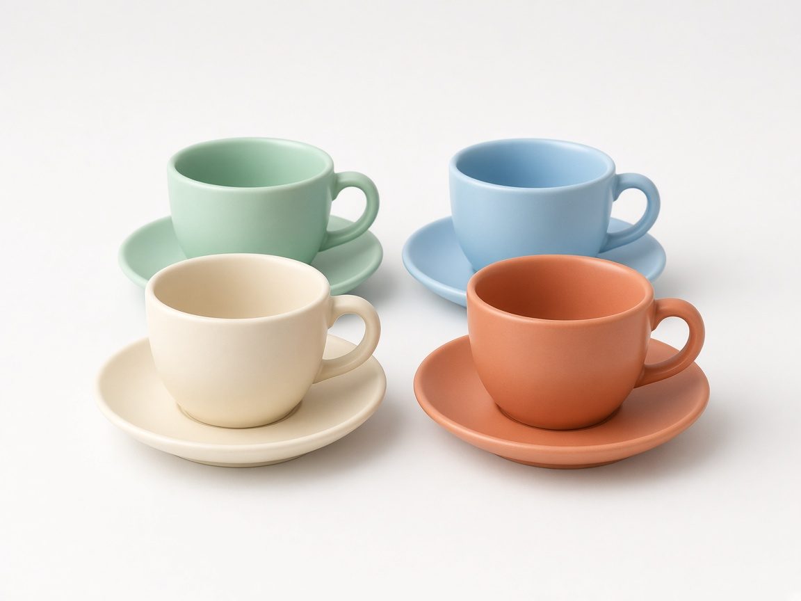 Tasses à expresso colorées