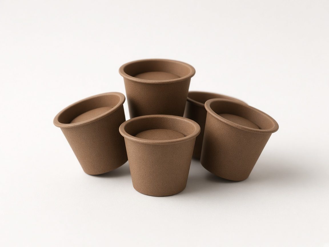 Capsules compostables brunes