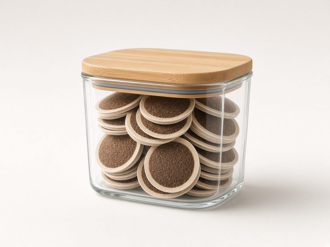 Boîte hermétique en verre avec dosettes